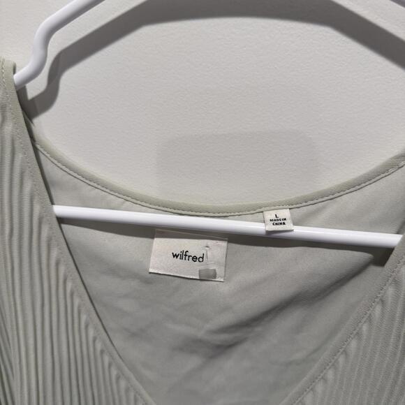 Aritzia Wilfred Long Sleeve V-Neck Dress Size Large - Picture 4 of 4